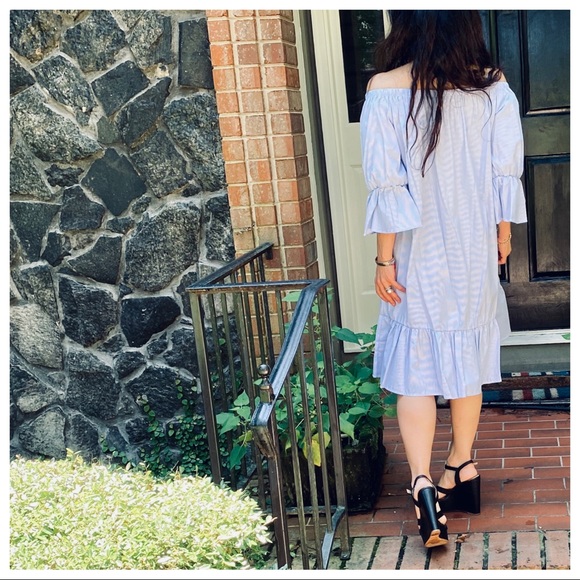 BOHO CHIC OFF THE SHOULDER TUNIC DRESS - Picture 14 of 14